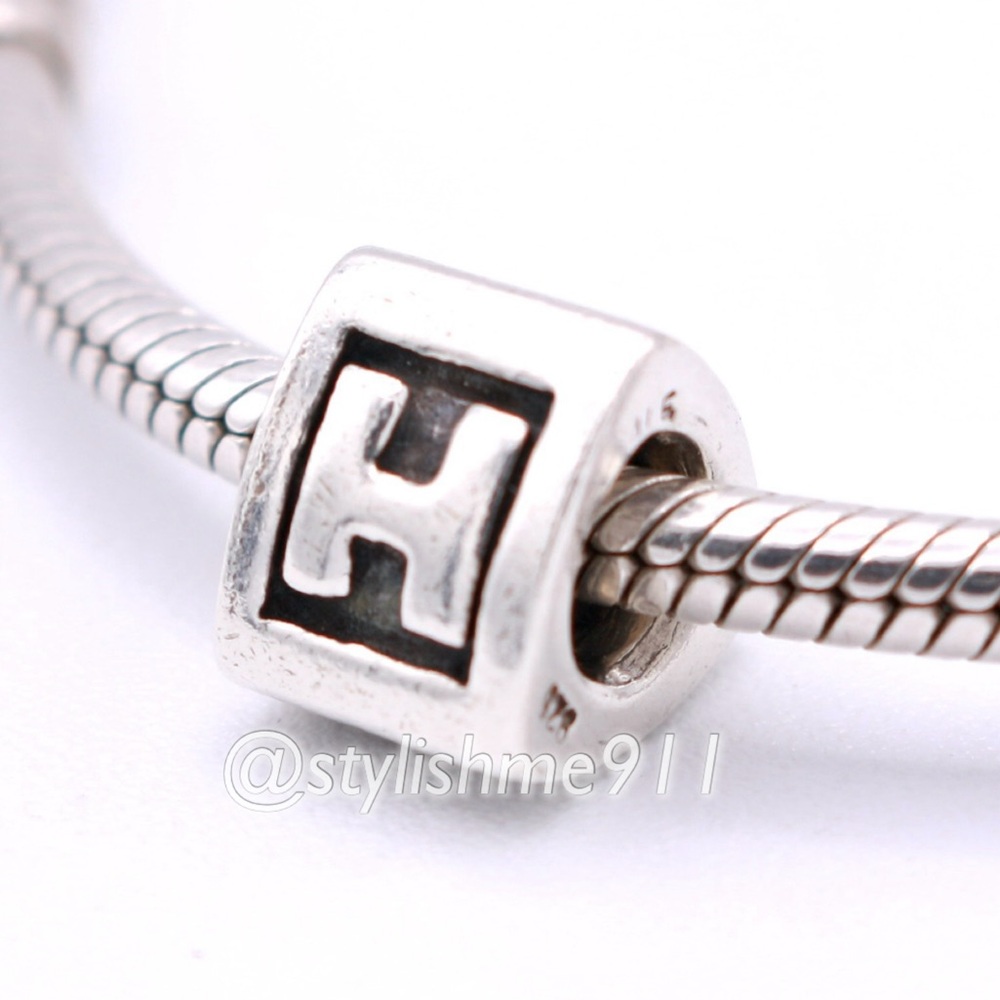 Authentic PANDORA Alphabet Letter - H